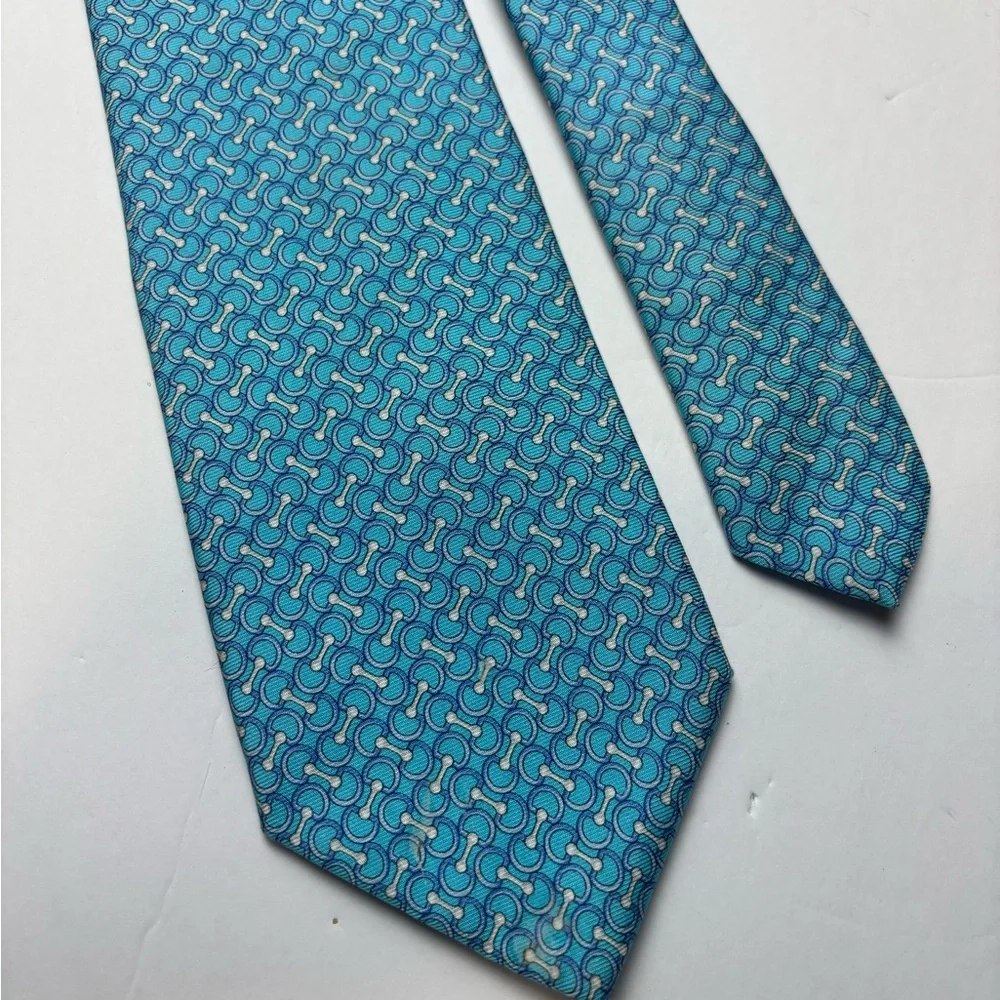 Brooks Brothers Blue‎ chain link silk Men's Tie